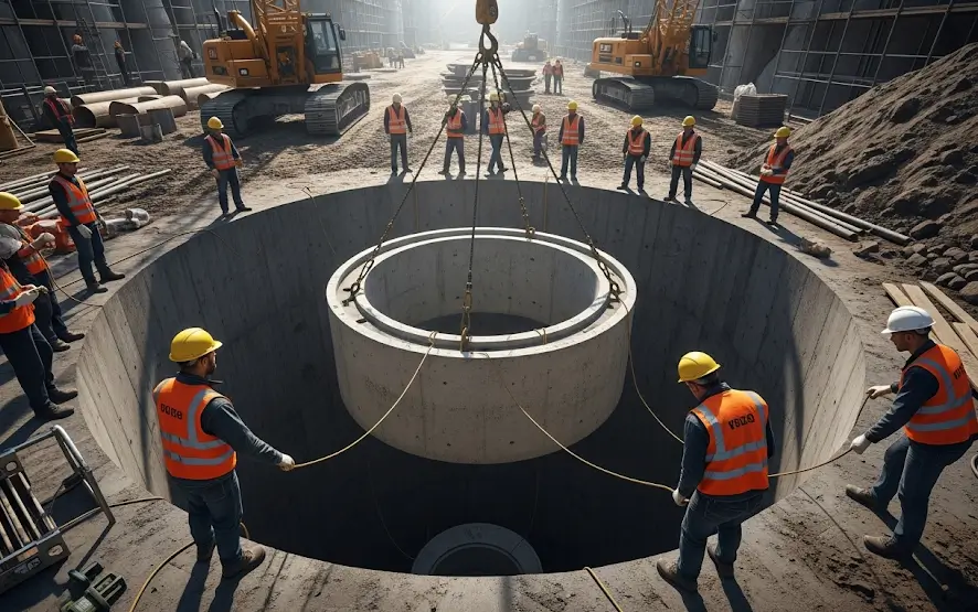 Cara Menurunkan Buis Beton ke Sumur dengan Aman dan Benar