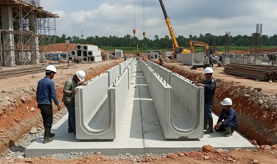 Fungsi Saluran U-Ditch dalam Sistem Drainase Modern