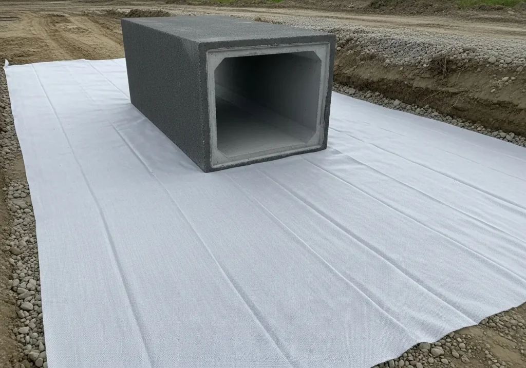 Geotekstil di Bawah Box Culvert