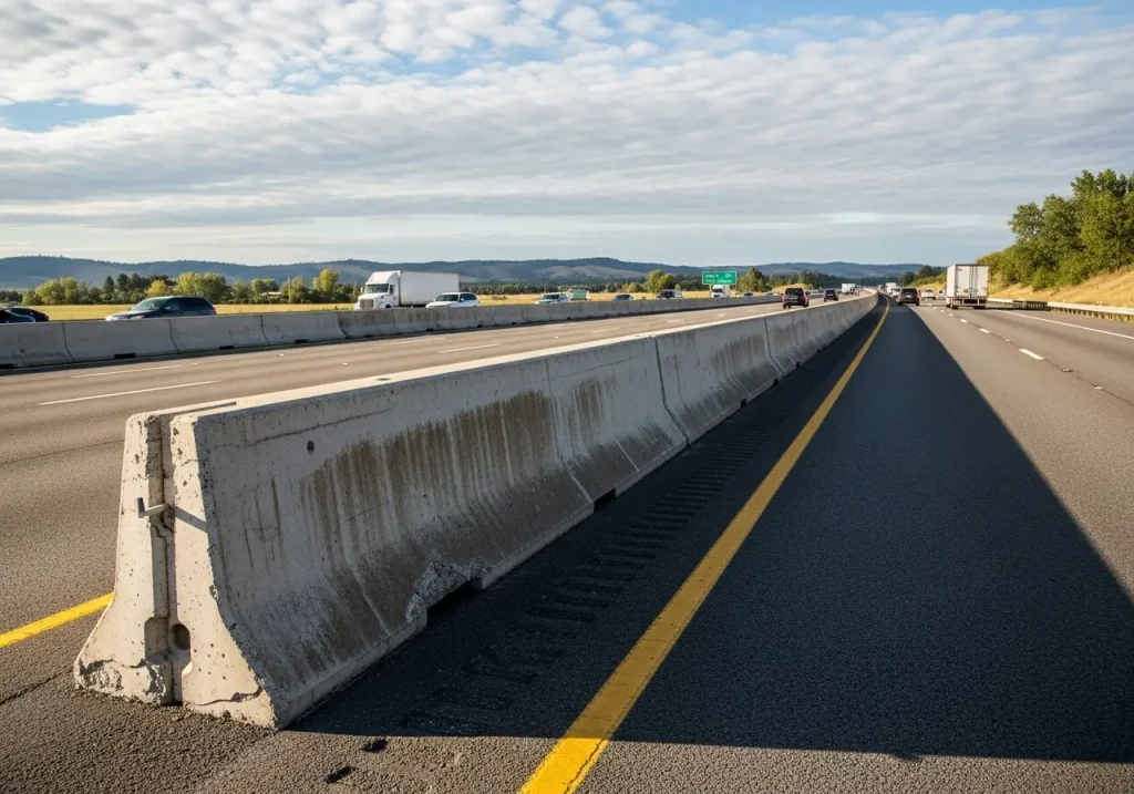 tinggi barrier beton