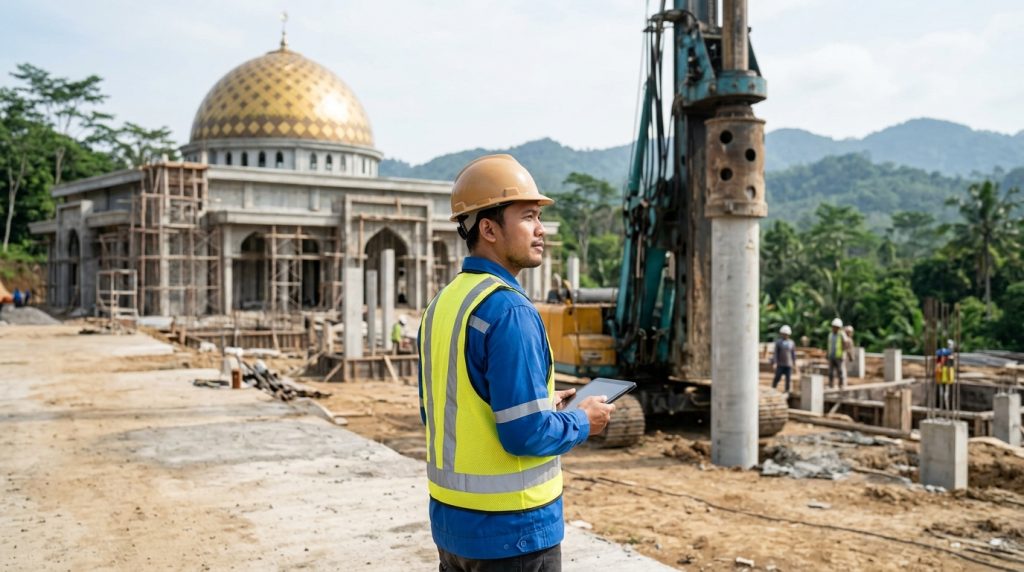 Bangun Pondasi Kokoh dan Megah yang Tahan Lama dengan Jasa Pancang Masjid Kubah